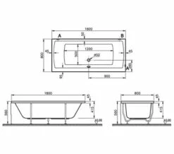 VitrA Neon 1800 X 800mm White Double Ended Bath 5 VitrA Neon 1800 X 800mm White Double Ended Bath -UK Bathroom Products Sales 2024 M 2018 8 6 12 50 54 226