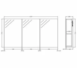 Hudson Reed Quartet 1350 X 715mm 3 Door Mirror Cabinet 9 Hudson Reed Quartet 1350 X 715mm 3 Door Mirror Cabinet -UK Bathroom Products Sales 2024 M 2019 1 16 13 38 52 856