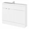 Hudson Reed Fusion 1100mm Compact Furniture Pack - Vanity And WC Unit With Basin
