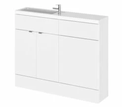 Hudson Reed Fusion 1100mm Compact Furniture Pack - Vanity And WC Unit With Basin
