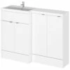 Hudson Reed Fusion 1200mm Full Depth Furniture Pack - Vanity And 2 Base Unit With Basin
