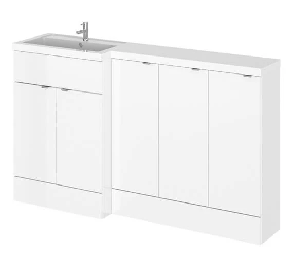 Hudson Reed Fusion 1500mm Full Depth Furniture Pack - Vanity With 3 Base Unit And Basin 1 Hudson Reed Fusion 1500mm Full Depth Furniture Pack - Vanity With 3 Base Unit And Basin