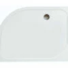 Merlyn Ionic Mstone Offset Quadrant 50mm Shower Tray With Waste