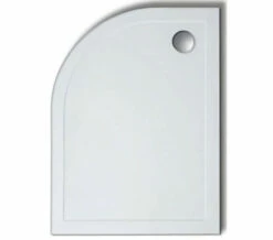 Lakes Low Profile 45mm Offset Quadrant ABS Stone Resin White Tray