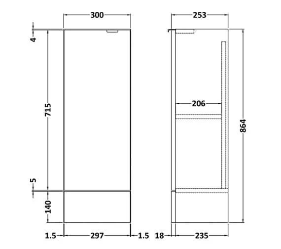 Hudson Reed Fusion 300 X 255mm Compact Base Unit 2 Hudson Reed Fusion 300 X 255mm Compact Base Unit - Image 2