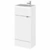 Hudson Reed Fusion 400mm Floor-Standing Slimline Vanity Unit And Basin