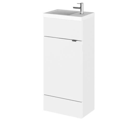 Hudson Reed Fusion 400mm Floor-Standing Slimline Vanity Unit And Basin 1 Hudson Reed Fusion 400mm Floor-Standing Slimline Vanity Unit And Basin