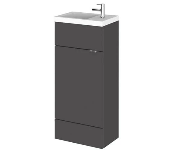Hudson Reed Fusion 400mm Floor-Standing Slimline Vanity Unit And Basin 7 Hudson Reed Fusion 400mm Floor-Standing Slimline Vanity Unit And Basin - Image 7