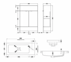Hudson Reed Fusion 600mm Floor-Standing Slimline Vanity Unit And Basin -UK Bathroom Products Sales 2024 M 2019 2 5 13 50 39 707