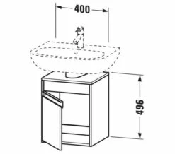 Duravit Ketho 400 X 360mm Wall-Mounted Vanity Unit For D-Code Basin -UK Bathroom Products Sales 2024 M 2019 3 28 10 21 52 351