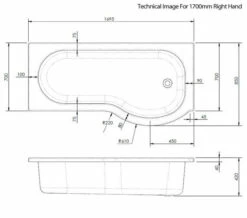 Nuie P-Shaped Shower Bath White 8 Nuie P-Shaped Shower Bath White -UK Bathroom Products Sales 2024 M 2019 3 28 10 31 5 706