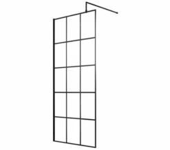 Hudson Reed Black Framed Walk-In Wetroom Screen And Support Bar 14 Hudson Reed Black Framed Walk-In Wetroom Screen And Support Bar -UK Bathroom Products Sales 2024 M 2019 3 8 7 25 48 94