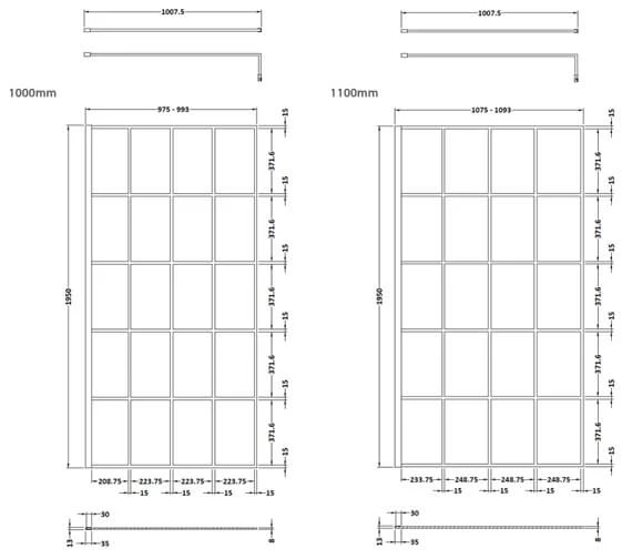 Hudson Reed Black Framed Walk-In Wetroom Screen And Support Bar 10 Hudson Reed Black Framed Walk-In Wetroom Screen And Support Bar - Image 10