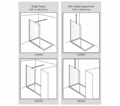 Aquadart Wetroom 8 Polished Silver 2000mm Height Walk-In Shower Glass Panel 6 Aquadart Wetroom 8 Polished Silver 2000mm Height Walk-In Shower Glass Panel -UK Bathroom Products Sales 2024 M 2019 5 28 13 20 59 842