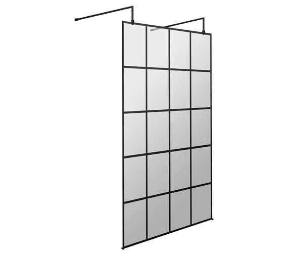 Hudson Reed Black Frame Shower Screen With Arms And Feet 12 Hudson Reed Black Frame Shower Screen With Arms And Feet - Image 12