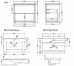 Hudson Reed Coast Wall Hung Open Shelf Unit And Basin -UK Bathroom Products Sales 2024 M 2019 5 4 8 13 5 234
