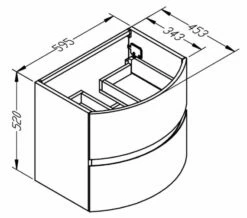 Crosswater Svelte Wall Mounted Two Drawer Unit 12 Crosswater Svelte Wall Mounted Two Drawer Unit -UK Bathroom Products Sales 2024 M 2019 6 12 14 13 57 479