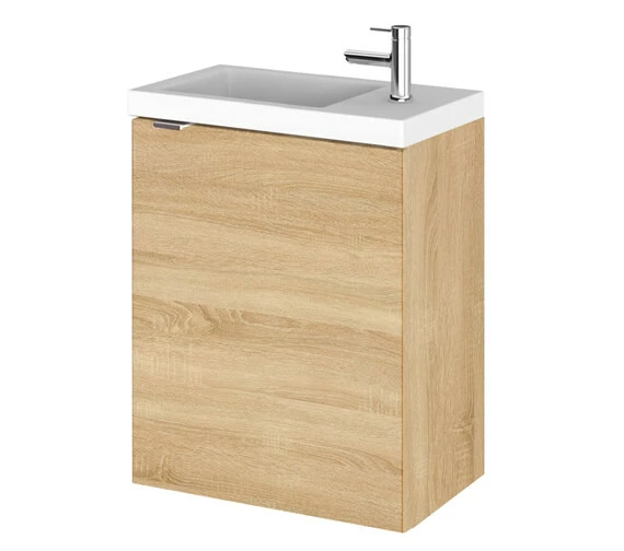 Hudson Reed Fusion 400mm Wall Hung Compact Vanity Unit And Basin 4 Hudson Reed Fusion 400mm Wall Hung Compact Vanity Unit And Basin - Image 4
