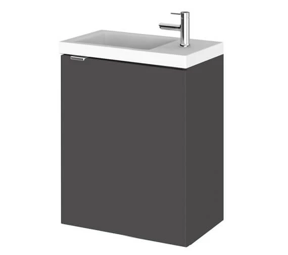 Hudson Reed Fusion 400mm Wall Hung Compact Vanity Unit And Basin 8 Hudson Reed Fusion 400mm Wall Hung Compact Vanity Unit And Basin - Image 8