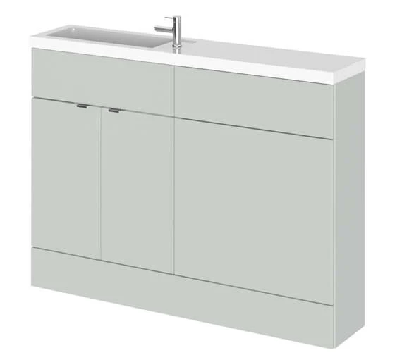 Hudson Reed Fusion 1200mm Compact Furniture Pack - Vanity And WC Unit With Basin 5 Hudson Reed Fusion 1200mm Compact Furniture Pack - Vanity And WC Unit With Basin - Image 5
