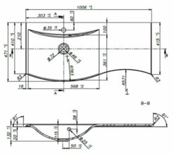 Crosswater Svelte 1000mm Wall Mounted 2 Drawer Unit -UK Bathroom Products Sales 2024 M 2019 6 7 15 53 14 12