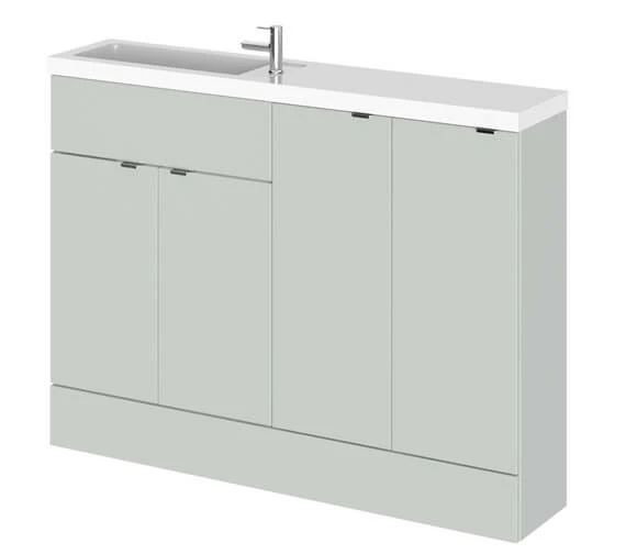 Hudson Reed Fusion 1200mm Compact Furniture Pack - Vanity And 2 Base Unit With Basin 4 Hudson Reed Fusion 1200mm Compact Furniture Pack - Vanity And 2 Base Unit With Basin - Image 4