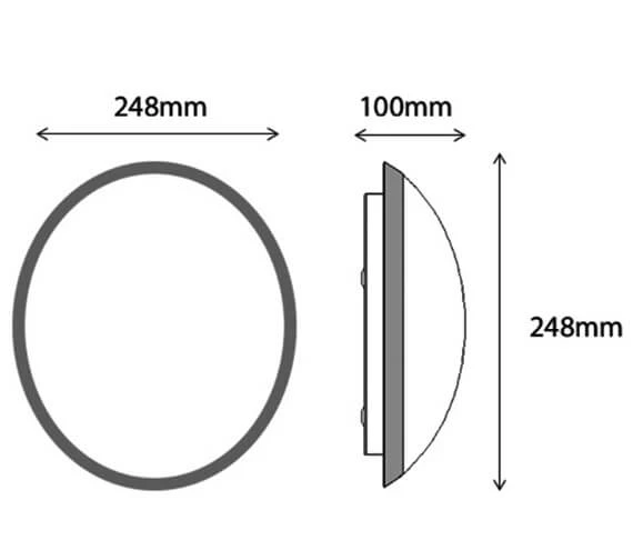 Sensio Cora Dome LED Ceiling Light 3 Sensio Cora Dome LED Ceiling Light - Image 3
