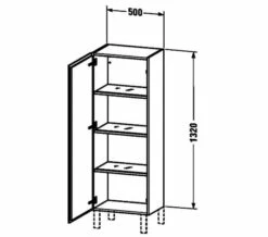 Duravit L-Cube 1320mm High 1 Door Cabinet 13 Duravit L-Cube 1320mm High 1 Door Cabinet -UK Bathroom Products Sales 2024 M 2019 7 23 7 55 48 719