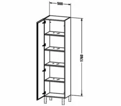 Duravit L-Cube 1760mm High 1 Door Cabinet -UK Bathroom Products Sales 2024 M 2019 7 24 11 8 26 149