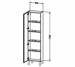 Duravit L-Cube 1760mm High 1 Door Cabinet -UK Bathroom Products Sales 2024 M 2019 7 24 11 8 3 517