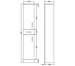 Essential Alaska 350 X 1902mm White Double-Door Tall Boy Unit 3 Essential Alaska 350 X 1902mm White Double-Door Tall Boy Unit -UK Bathroom Products Sales 2024 M 2019 7 4 10 16 54 133