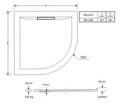 Mira Flight Level 900 X 900mm Quadrant Shower Tray With Waste 5 Mira Flight Level 900 X 900mm Quadrant Shower Tray With Waste -UK Bathroom Products Sales 2024 M 2019 7 4 15 19 25 545