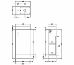Essential Alaska 405mm White 1 Door Floor Standing Cloakroom Unit With Basin -UK Bathroom Products Sales 2024 M 2019 7 4 9 58 21 256