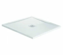 April Waifer Gloss White Square Shower Tray