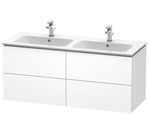 Duravit L-Cube 1290mm Wide 4 Drawers Wall Mounted Vanity Unit For Me-By-Starck Basin 2 Duravit L-Cube 1290mm Wide 4 Drawers Wall Mounted Vanity Unit For Me-By-Starck Basin - Image 2