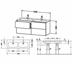 Duravit L-Cube 1290mm Wide 4 Drawers Wall Mounted Vanity Unit For Me-By-Starck Basin 14 Duravit L-Cube 1290mm Wide 4 Drawers Wall Mounted Vanity Unit For Me-By-Starck Basin -UK Bathroom Products Sales 2024 M 2019 8 14 11 28 47 389