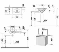 Duravit L-Cube 440 X 400mm Wall Mounted Vanity Unit For Viu Basin -UK Bathroom Products Sales 2024 M 2019 8 30 14 26 3 360