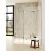 Aqata Design DS447 Corner Walk-In Enclosure With Hinged Panel