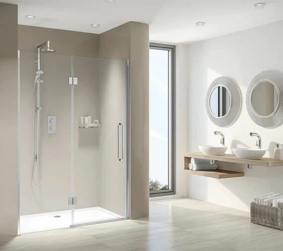 Aqata Design DS459 Luxurious Hinged Door And Inline Panel For Recess 1 Aqata Design DS459 Luxurious Hinged Door And Inline Panel For Recess