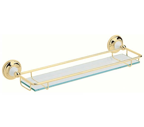 Heritage Clifton Glass Shelf Chrome 4 Heritage Clifton Glass Shelf Chrome - Image 4