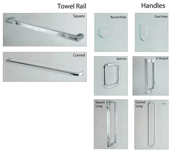 Aqata Design DS460 Hinged Door Shower Enclosure For Corner Installation 3 Aqata Design DS460 Hinged Door Shower Enclosure For Corner Installation - Image 3