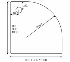 Just Trays JTUltracast 2 Up-stand Quadrant Tray 3 Just Trays JTUltracast 2 Up-stand Quadrant Tray -UK Bathroom Products Sales 2024 M 2020 2 29 7 12 33 643