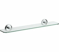 Bristan Solo Chrome Glass Shelf