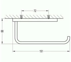 Flova Sofija Diamond Chrome Wall Mounted Toilet Roll Holder -UK Bathroom Products Sales 2024 M 2020 4 3 8 15 3 953