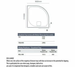 Merlyn Level 25 Quadrant 900 X 900mm White Shower Tray With Waste -UK Bathroom Products Sales 2024 M 2020 5 1 10 24 21 184