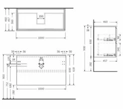 RAK Joy Wall Hung 2 Drawer Vanity Unit 9 RAK Joy Wall Hung 2 Drawer Vanity Unit -UK Bathroom Products Sales 2024 M 2020 5 19 16 17 4 243