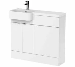 Hudson Reed Fusion Combination Furniture Pack - Vanity And WC Unit With Basin