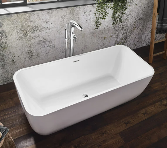 Aqua Eco 1695 X 750mm Luxury Freestanding Bath White 3 Aqua Eco 1695 X 750mm Luxury Freestanding Bath White - Image 3