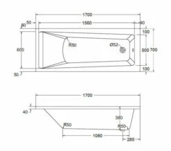 Aqua Atlanta Square Single Ended Whirlpool Bath -UK Bathroom Products Sales 2024 M700 2020 10 24 12 16 6 687