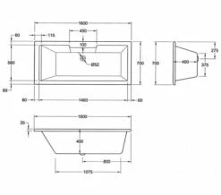Aqua Legend Square Single Ended Standard White Bath - Sizes Available -UK Bathroom Products Sales 2024 M700 2020 10 26 7 50 10 783